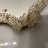 Pink Venetian Murano Glass Table Mirror 1960’s