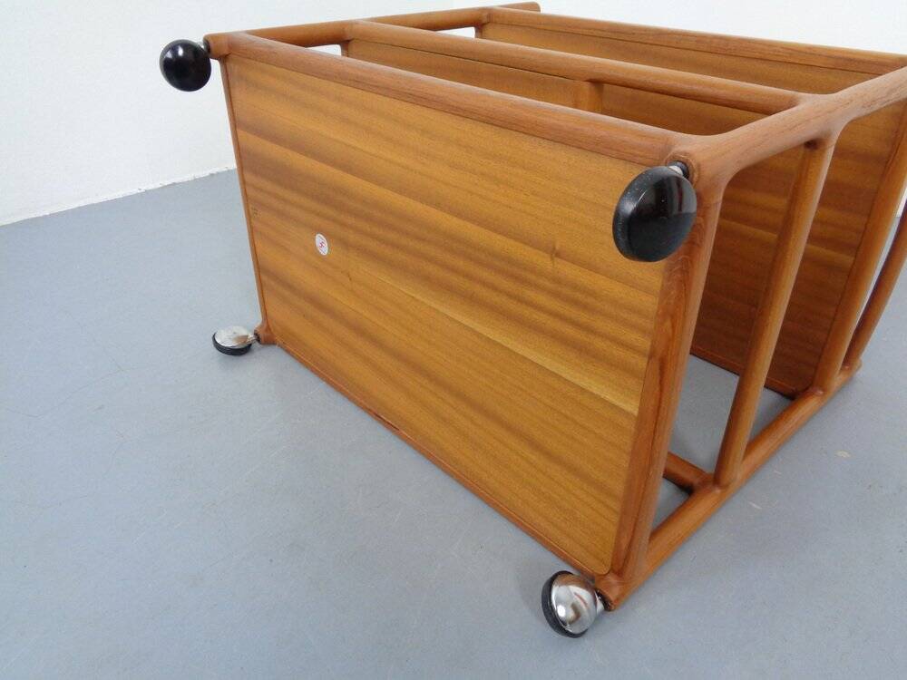 Danish Teak Serving Cart by Johannes Andersen for CFC Silkeborg, 1960s