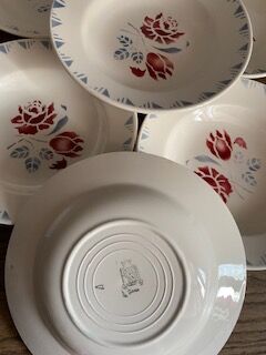 Lot of 6 Niderviller hollow plates