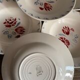 Lot de 6 assiettes creuses Niderviller