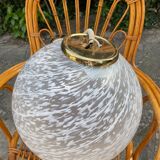 Vintage Murano pendant lamp, swirled glass