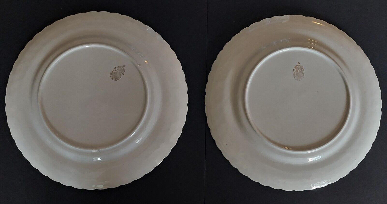 Fish plates series of two Luneville 50s