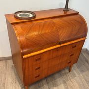 Rare secrétaire scandinave galbé origine Suède