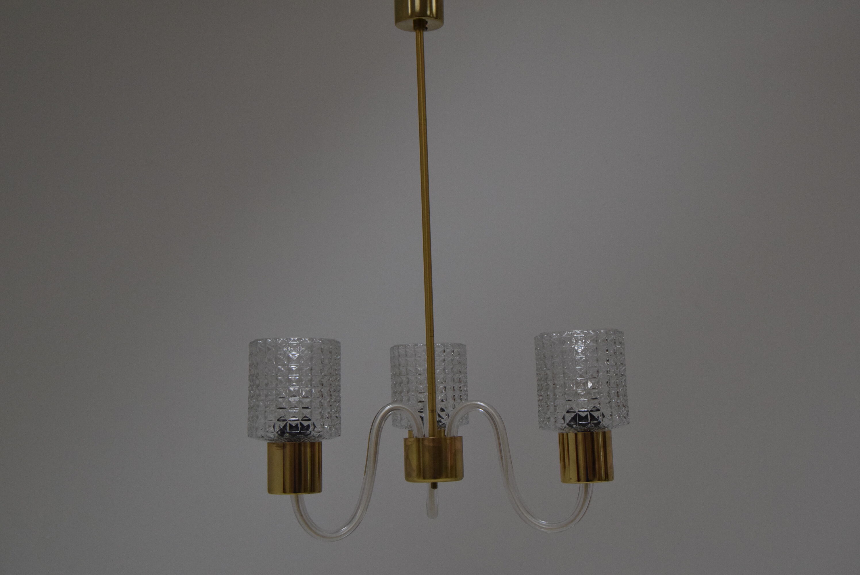 Mid-Century Chandelier/Kamenicky senov, 1960´s