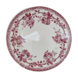 Dessert plate in iron earth