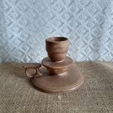 Hand candle holder in sandstone vintage cellar rat