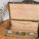 Antique suitcase - vintage travel trunk
