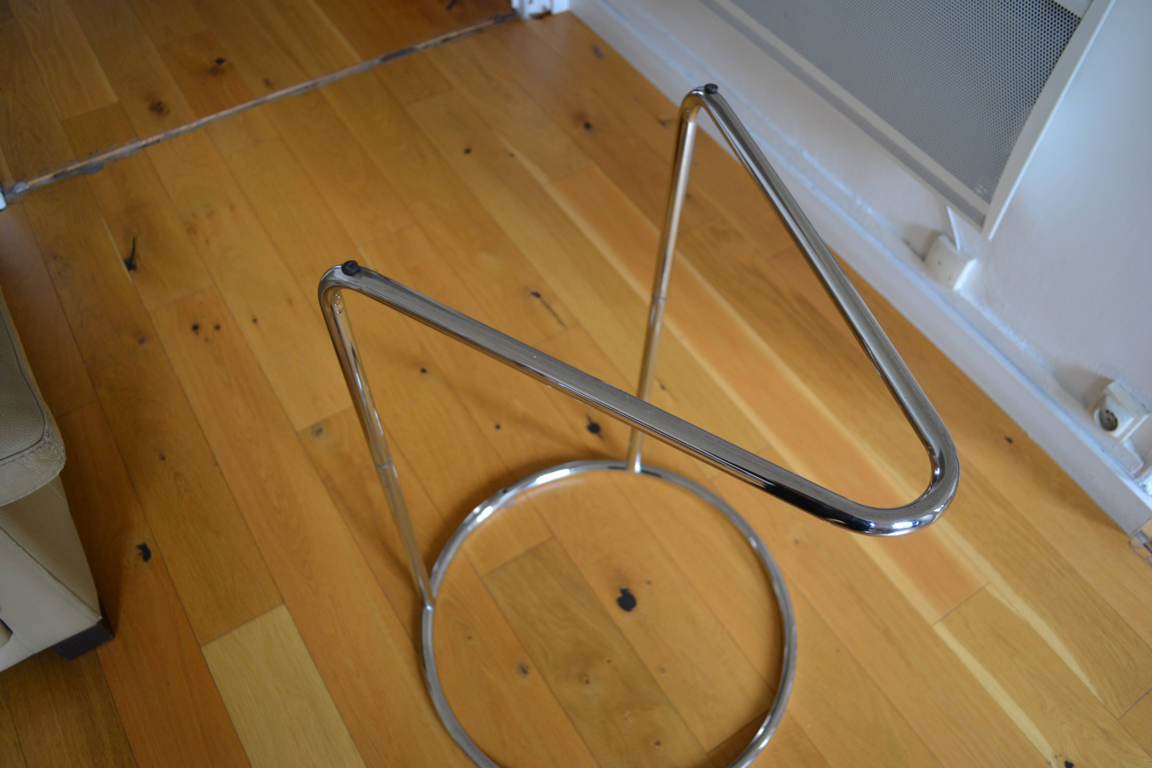 Side table or end table vintage metal and glass