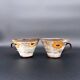 Pair of vintage 70s stoneware cups – matcha or coffee