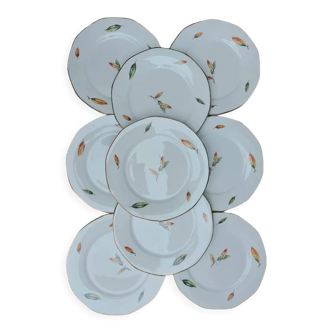 6 assiettes plates Digoin Sarreguemines Nemours