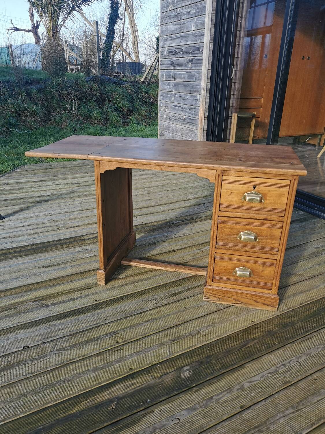 Oak administration desk