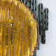 Brutalist Copper Wall Scones Light with Glass by Marcello Fantoni, Italy, 1960s