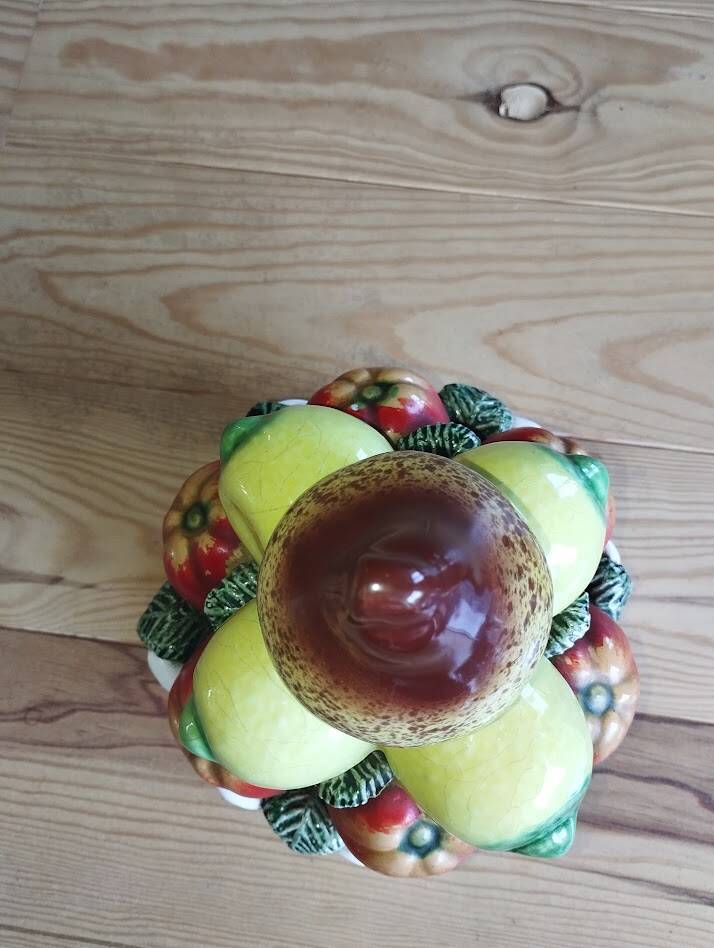 Large vintage fruit bowl – sculptural centrepiece from the year