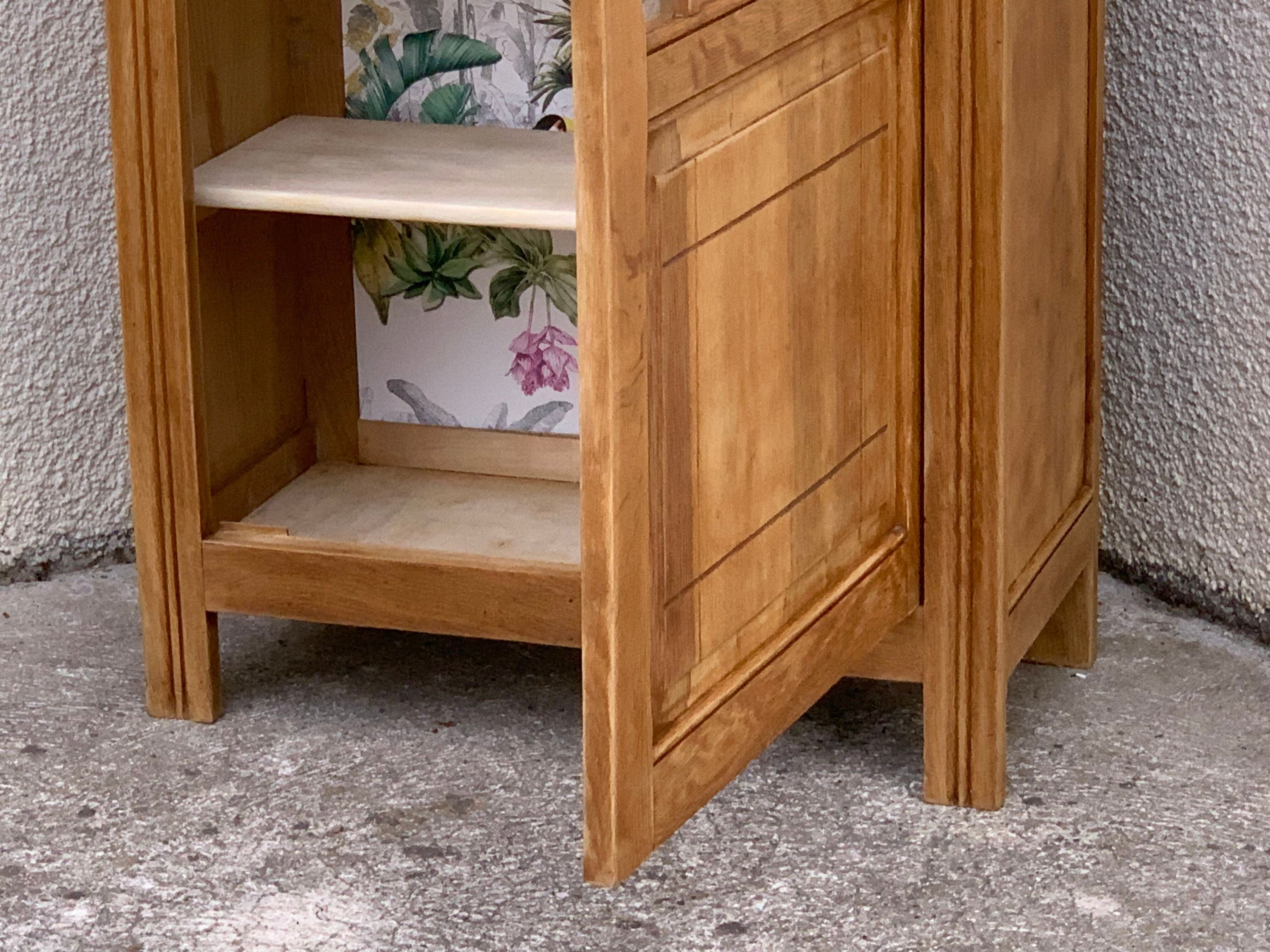 Parisian glazed wardrobe raw wood 1930