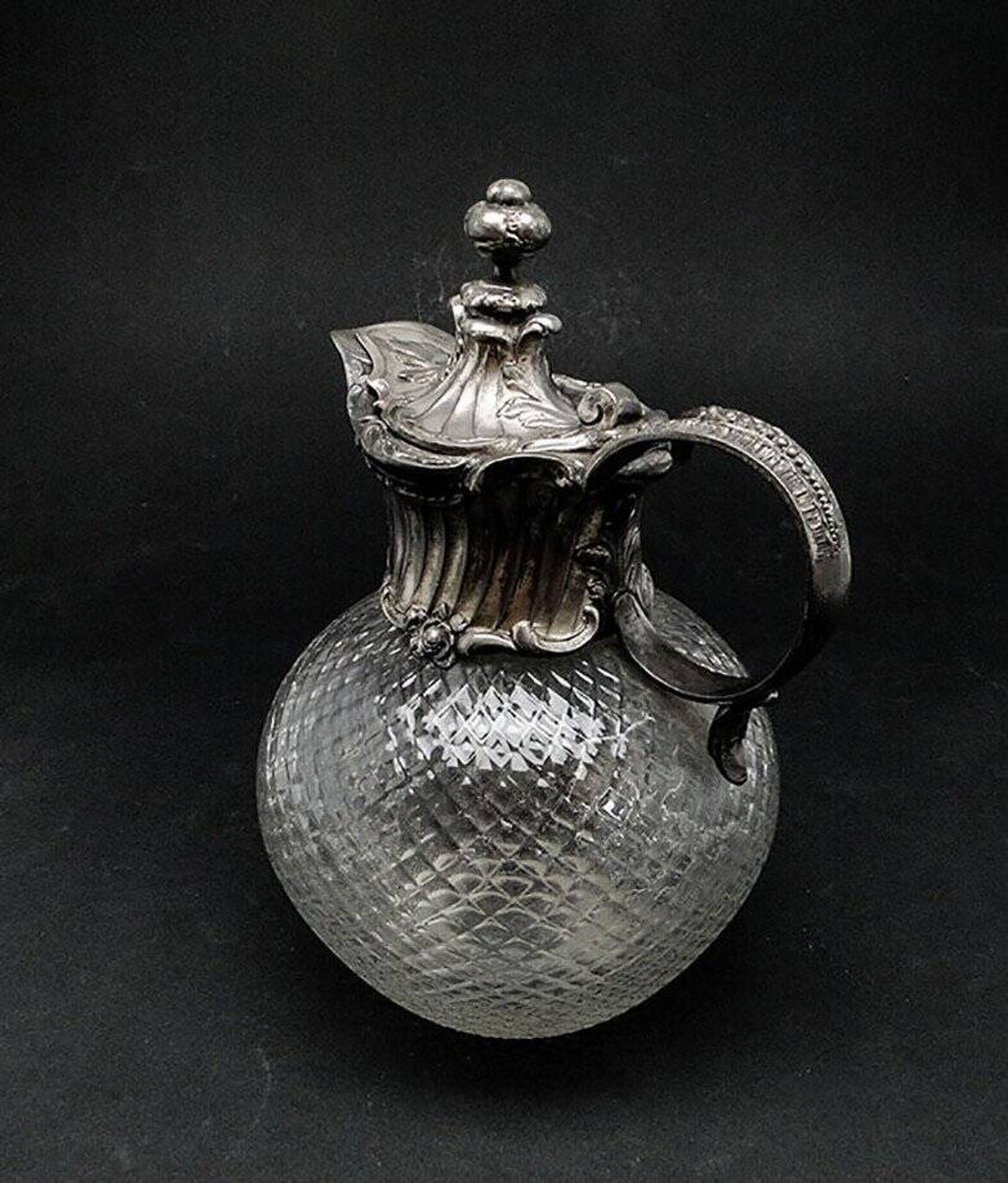 20th century Art Nouveau wine jug from WMF, Germany, 1890s