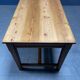 Grande table à draperie en bois antique