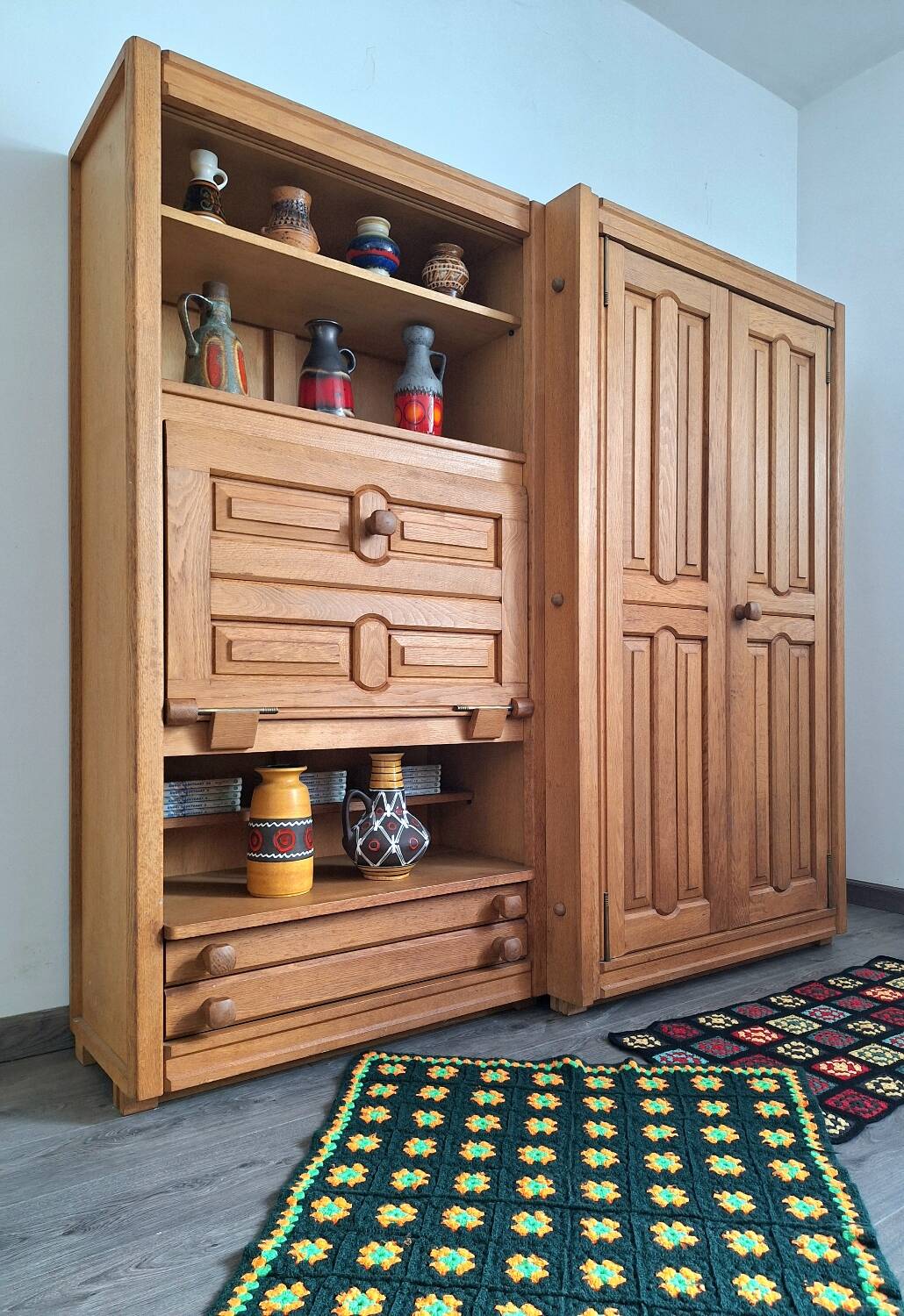 Guillerme et Chambron secretary cabinet, bar sideboard, office bookcase