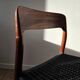 Paire de chaises Niels O. Møller modèle 75 – teck & cordage noir refait