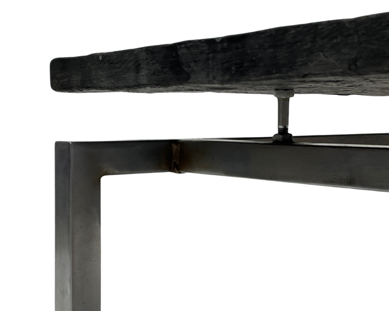 Vintage coffee table stone top frame steel 70's design