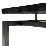 Vintage coffee table stone top frame steel 70's design