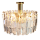 Murano glass light fixture in brass Palazzo, Kalmar, Austria, 1970s