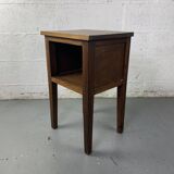 Wooden bedside table