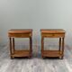 Paire de tables de chevet en bois, XXe Siècle