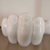 Empty pocket XXL vintage hand in white ceramic