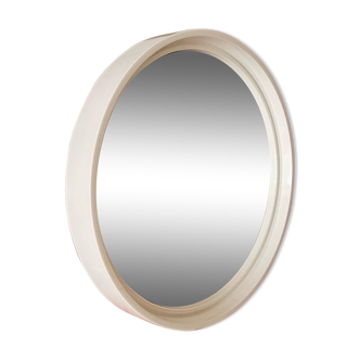 Gilac Round Mirror for Prisunic - White Plexi