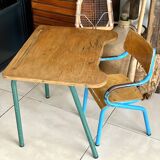 Desk and school chair set