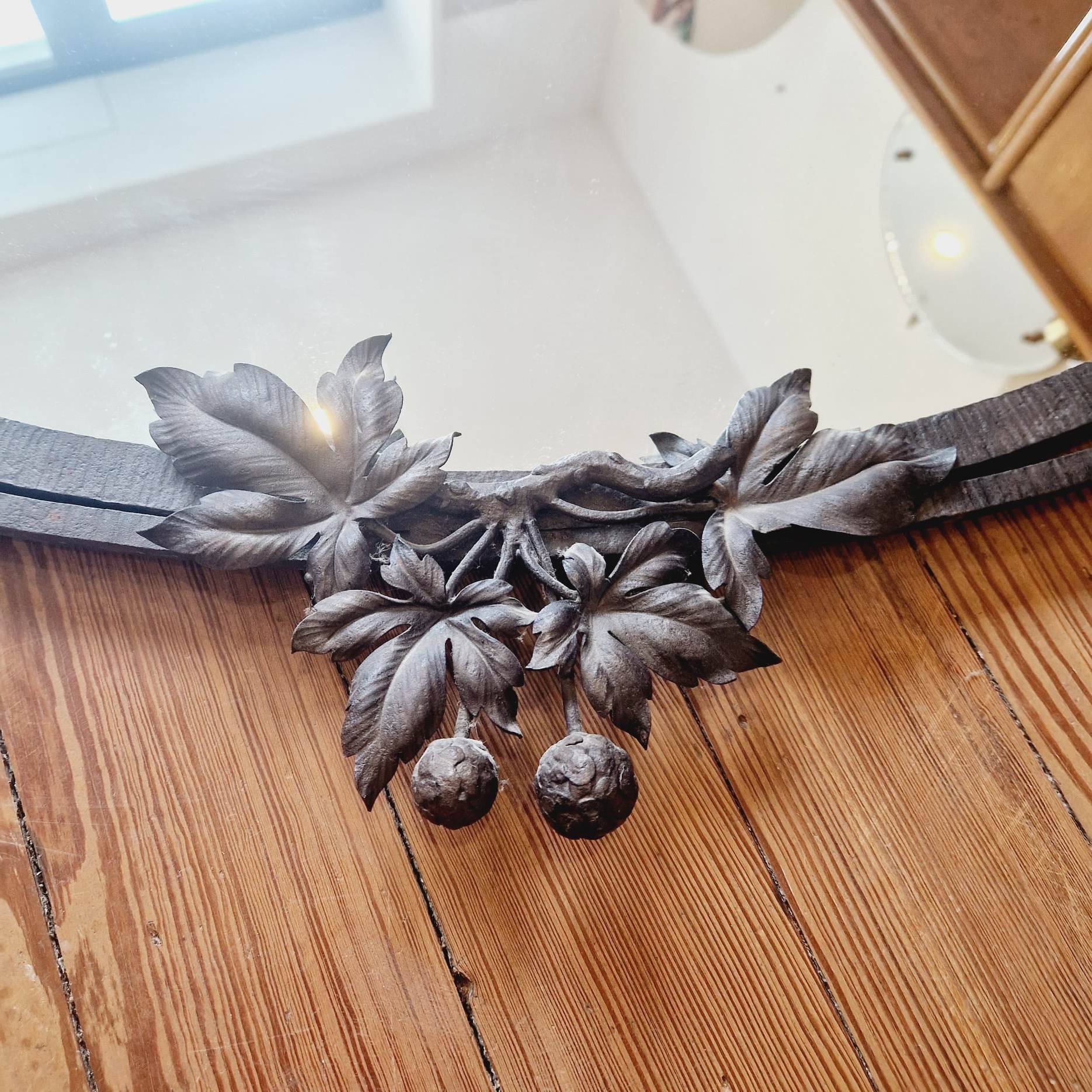 Art Deco iron mirror