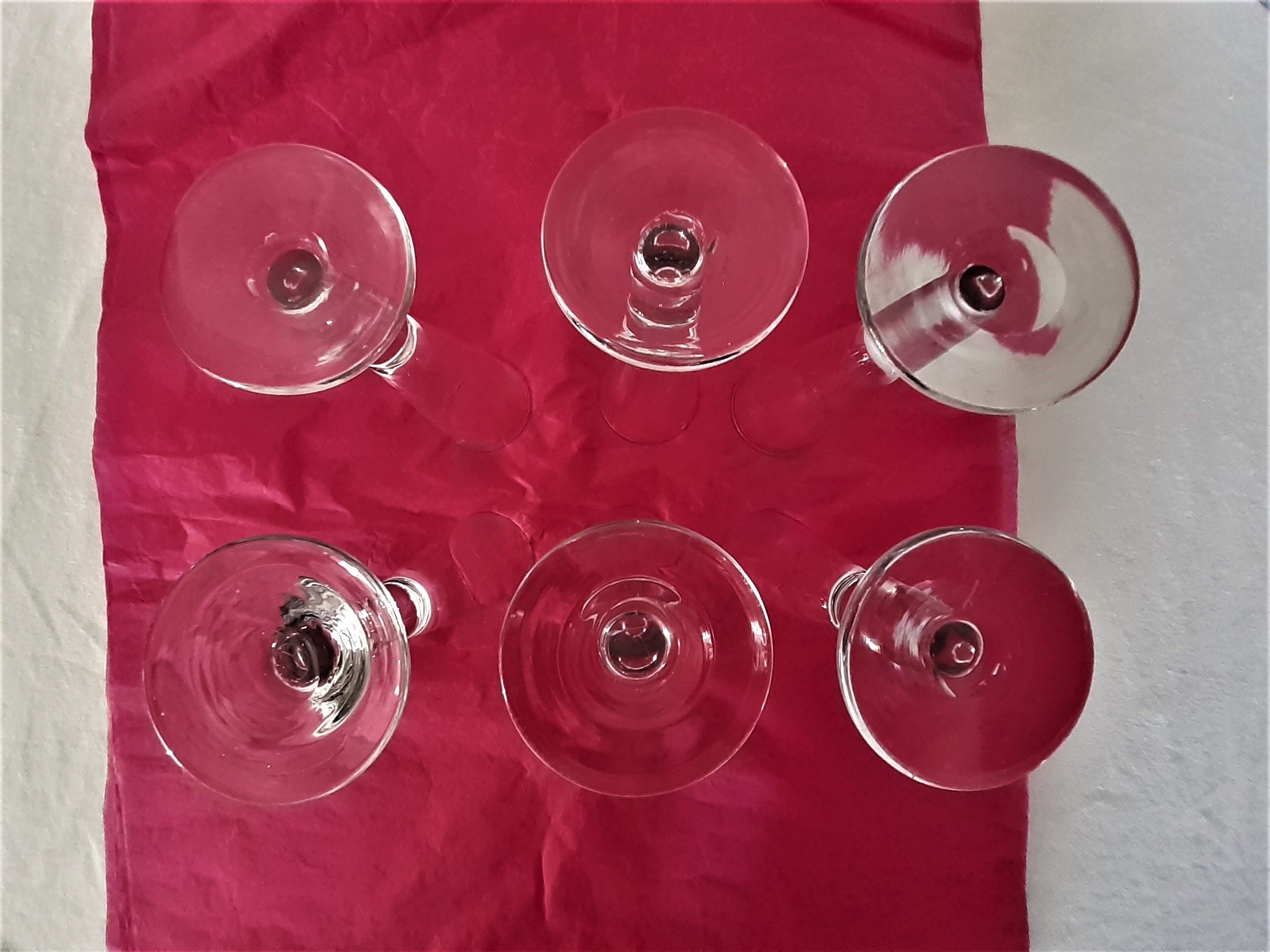 6 flutes champagne glasses