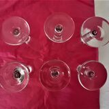 6 flutes champagne glasses