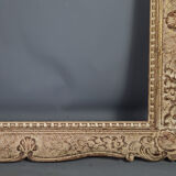 Old frame Montparnasse carved wood patinated 68x59 foliage 54.8x45 cm