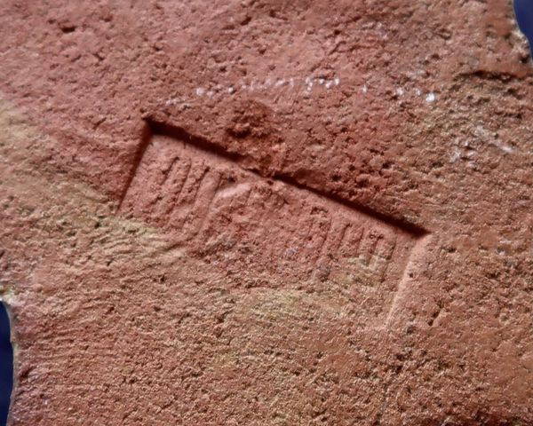 Croix murale en céramique bleu pâle signée Amphora, années 70