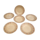 6 hollow plates Edith / New faience factory