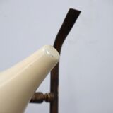 Oscar Torlasco for Lumen rare 1950s Italian table lamp in brass and marble