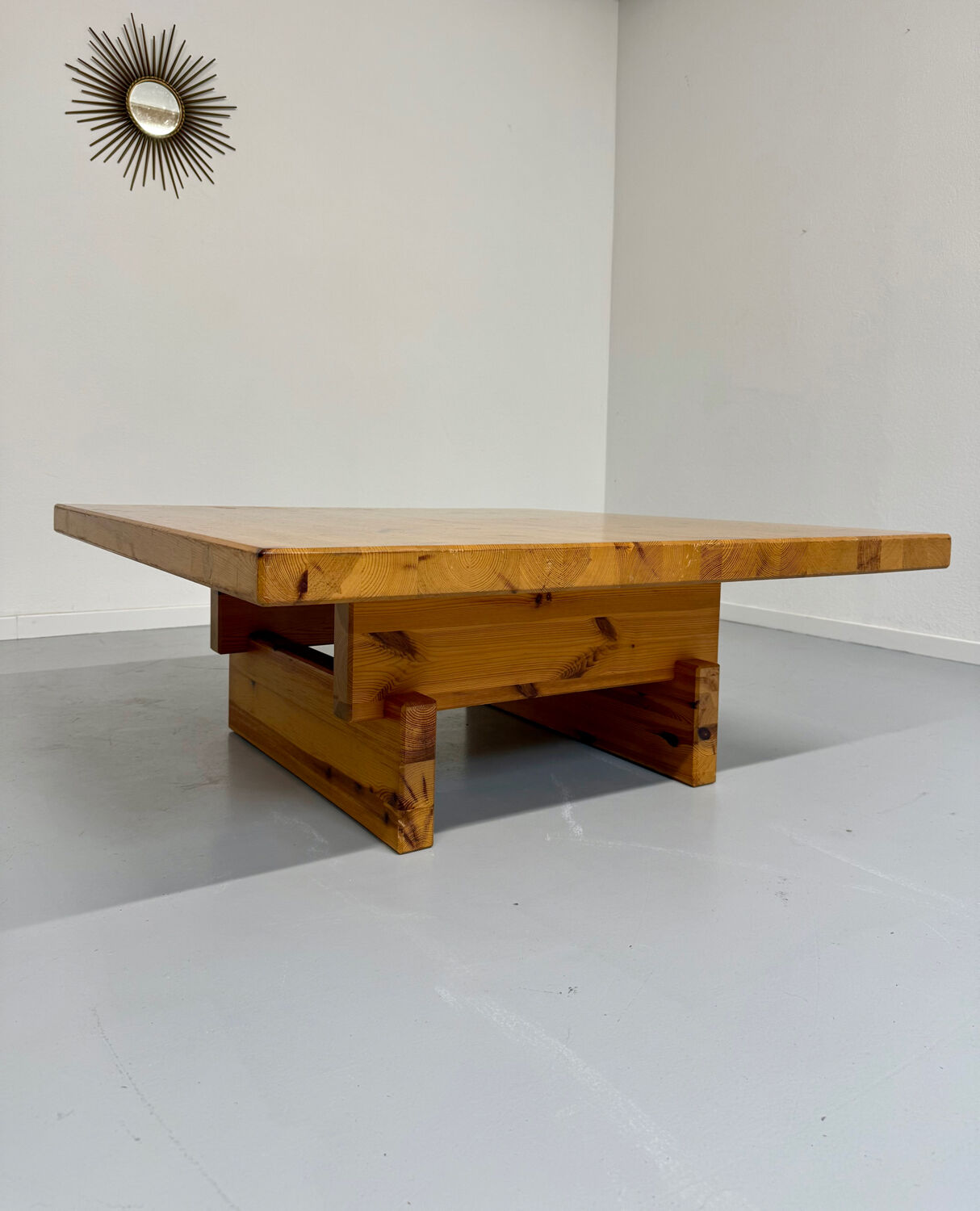 Pine coffee table "Kvadrat" design Wilhelmsson Andersson and Söner