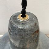 Dark grey enamelled hanging lamp
