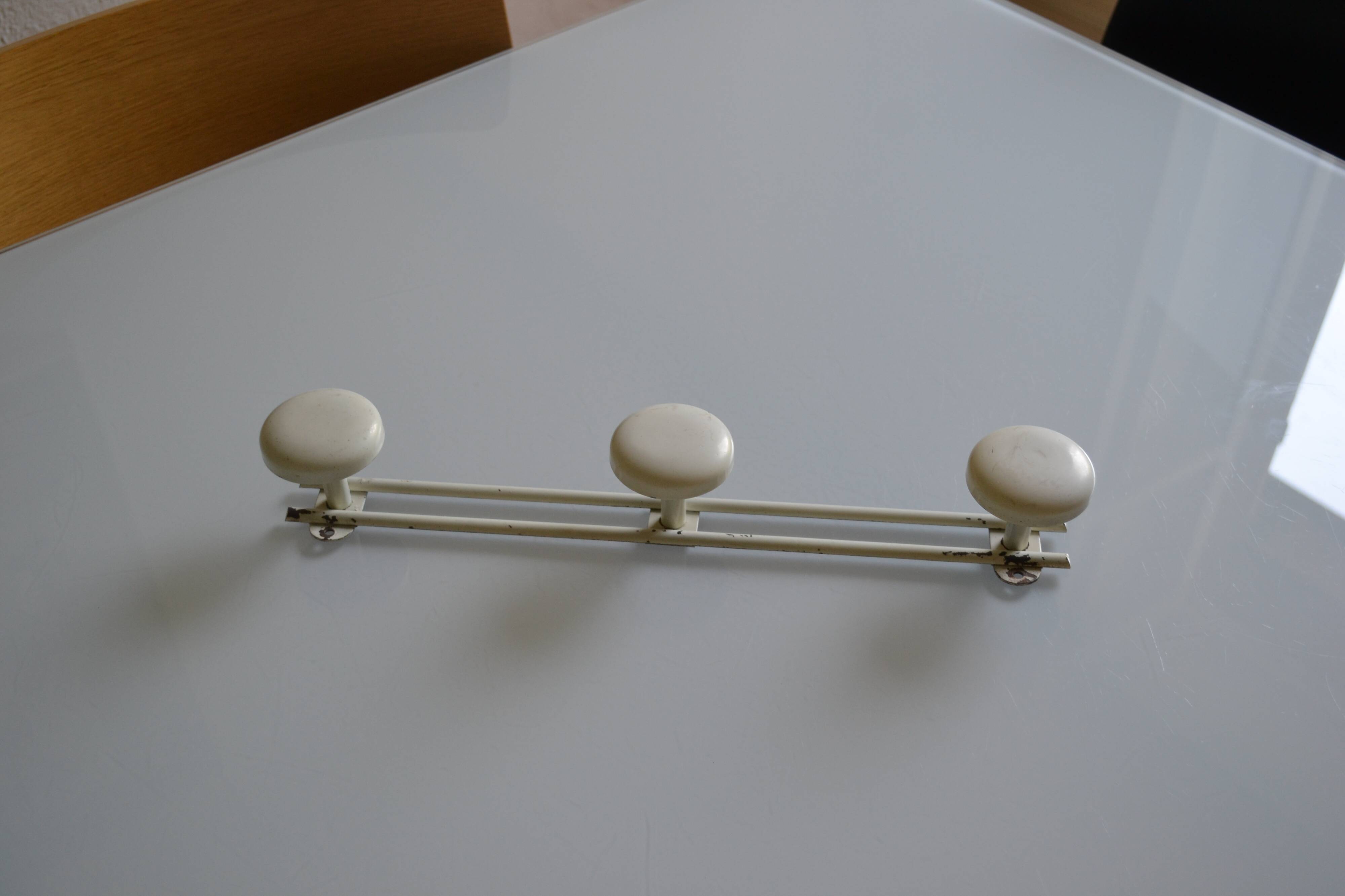 Triple coat rack hook vintage 60's