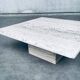 Italian Travertine Square Coffee Table, 1970s