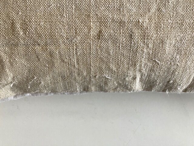 Farm hemp cushion 19th back of old linen 40cm x 30cm