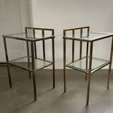 Set of two midcentury side tables, Marc Duplantier (attr.), France