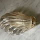 Vintage smoked glass shell wall light