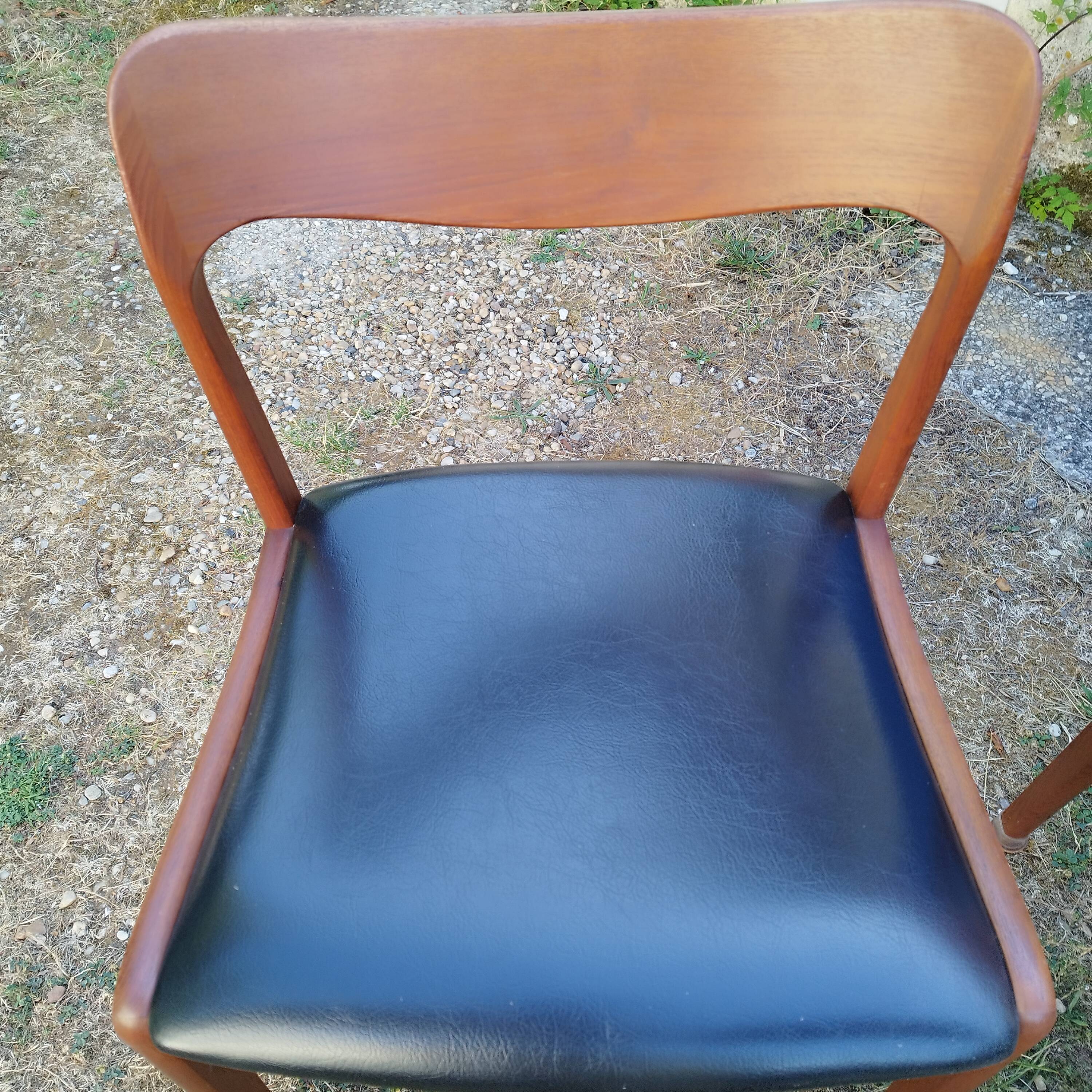 Scandinavian chairs in teak