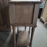 Table de chevet bois massif prête à peindre porte ancienne vintage brocanteespritdantan