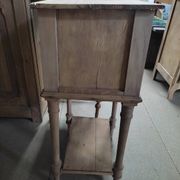 Solid wood bedside table ready to paint old vintage door flea marketspritdantan