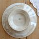 Low iron patina compote dish K&G Lunéville