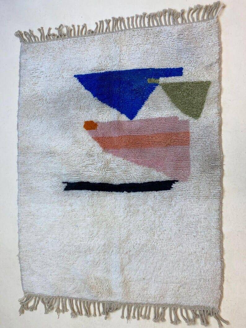 Berber wool rug for your space size 2/3 m.