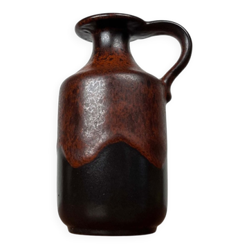 Mid-Century Modern German Pottery Fat Lava Vase from Ceramano, 1960s